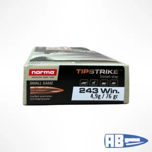ABGUNS.COM, NORMA 243 WIN, 243 WIN, TIP STRIKE, SMALL GAME, 76 GR, 20 RDS